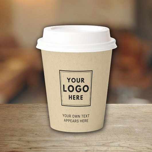 Berufliches "Simple Business Logo"-Papier Pappbecher