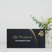 Berufliches Skriptgeschenkzertifikat Feiertagskarte (Stehend Vorderseite)