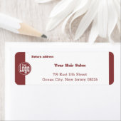 Berufliches Smoky Topaz und weiße Rücksendeadresse (Insitu)