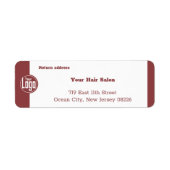 Berufliches Smoky Topaz und weiße Rücksendeadresse (Vorne)