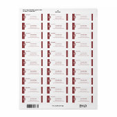 Berufliches Smoky Topaz und weiße Rücksendeadresse (Vorne)