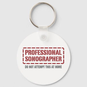 Berufliches Sonographer Schlüsselanhänger