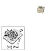 Berufliches Steak mit individuellem Rind Gummistempel (Stempel)