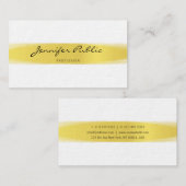 Berufliches, stilvolles Calligraphy Gold Design Sc Visitenkarte (Vorne/Hinten)