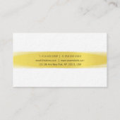 Berufliches, stilvolles Calligraphy Gold Design Sc Visitenkarte (Rückseite)