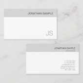 Berufliches, stylisches Minimalistisches Monogramm Visitenkarte (Vorne/Hinten)