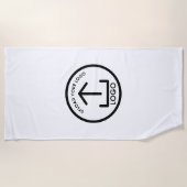 Berufliches Swag für kundenspezifische Logokombina Strandtuch (Vorderseite)