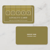 Berufliches Symbol für Gold und Weiß Treuekarte (Vorne/Hinten)