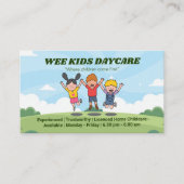 Berufliches Tagesgeschäft | Glückliche Kinder Visitenkarte (Vorderseite)