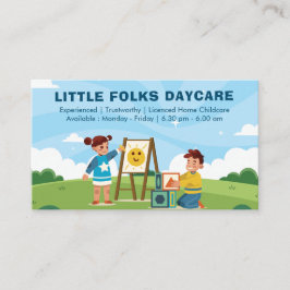 Berufliches Tagesgeschäft | Kinderbetreuung Visitenkarte