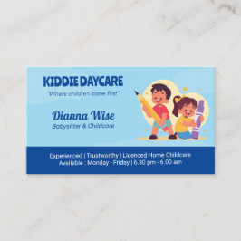 Berufliches Tagesgeschäft | Tiefblau Visitenkarte