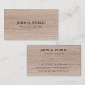 Berufliches Template für edle Holzmuster Visitenkarte (Vorne/Hinten)