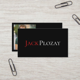 Berufliches Theater und Kunst Modernes Foto Visitenkarte