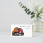 Berufliches Transportunternehmen Visitenkarte (Stehend Vorderseite)