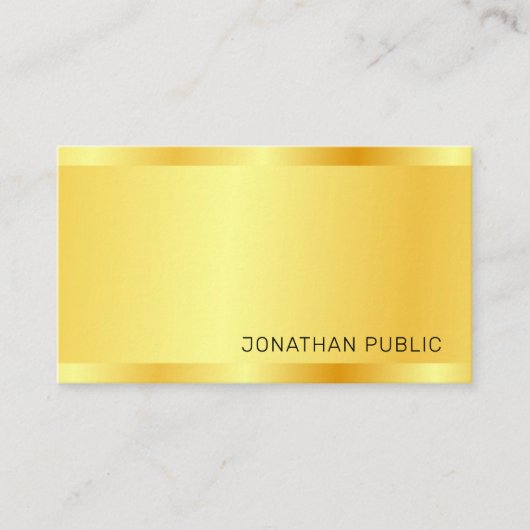 Berufliches Trendy Modernes Elegantes, einfaches D Visitenkarte (Vorderseite)