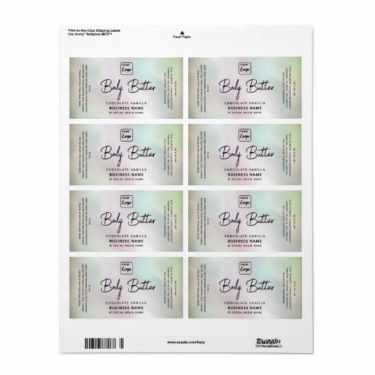 Berufliches typografisches Logo (Vorne)