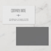 Berufliches u. minimales Weiß Visitenkarte (Vorne/Hinten)