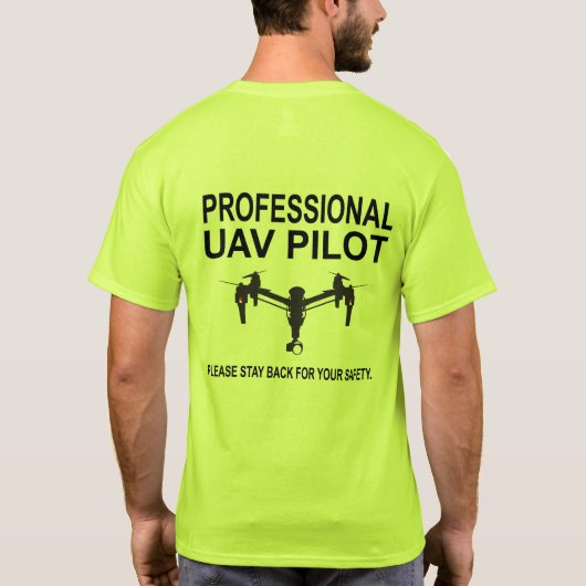 Berufliches UAV-VersuchsShirt T-Shirt (Rückseite)