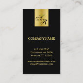 Berufliches und elegantes Design Visitenkarte (Rückseite)