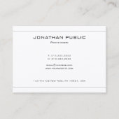 Berufliches und modernes elegantes Design Trendy Visitenkarte (Vorderseite)