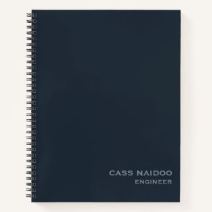 Berufliches Unternehmen auf blauer Basis Notizblock