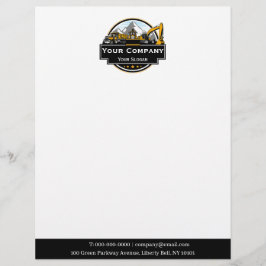 Berufliches Unternehmen für den Bau von Schweranla Briefbogen