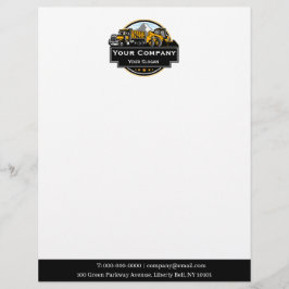 Berufliches Unternehmen für den Bau von Schweranla Briefbogen