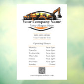 Berufliches Unternehmen für den Bau von Schweranla Fensteraufkleber (Blatt 3)