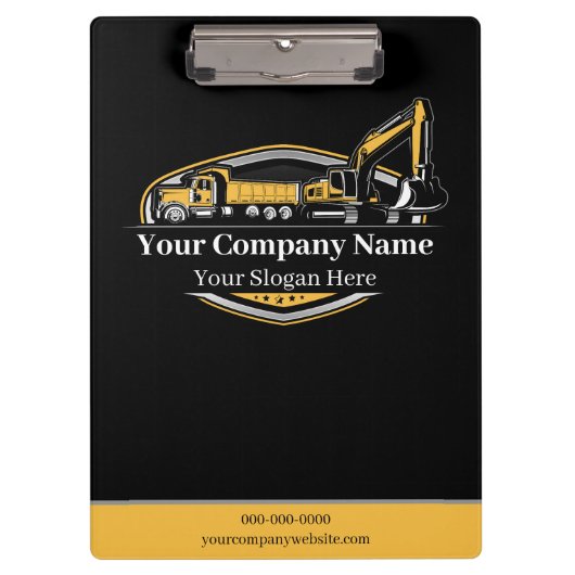 Berufliches Unternehmen für den Bau von Schweranla Klemmbrett (Vorderseite)