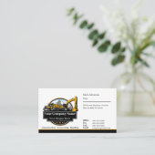 Berufliches Unternehmen für den Bau von Schweranla Visitenkarte (Stehend Vorderseite)