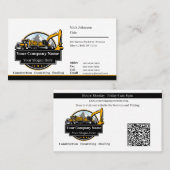 Berufliches Unternehmen für den Bau von Schweranla Visitenkarte (Vorne/Hinten)