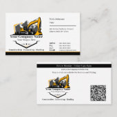 Berufliches Unternehmen für den Bau von Schweranla Visitenkarte (Vorne/Hinten)