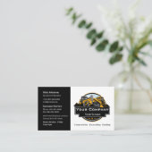 Berufliches Unternehmen für den Bau von Schweranla Visitenkarte (Stehend Vorderseite)