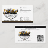 Berufliches Unternehmen für den Bau von Schweranla Visitenkarte (Vorne/Hinten)