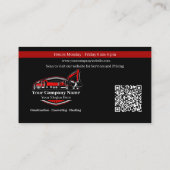 Berufliches Unternehmen für den Bau von Schweranla Visitenkarte (Rückseite)