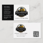 Berufliches Unternehmen für den Bau von Schweranla Visitenkarte (Vorne/Hinten)