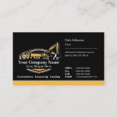 Berufliches Unternehmen für den Bau von Schweranla Visitenkarte (Vorderseite)