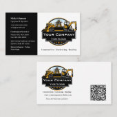 Berufliches Unternehmen für den Bau von Schweranla Visitenkarte (Vorne/Hinten)