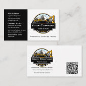 Berufliches Unternehmen für den Bau von Schweranla Visitenkarte (Vorne/Hinten)