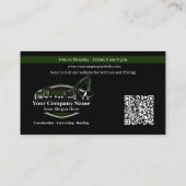 Berufliches Unternehmen für den Bau von Schweranla Visitenkarte (Rückseite)