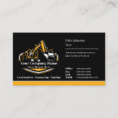 Berufliches Unternehmen für den Bau von Schweranla Visitenkarte (Vorderseite)