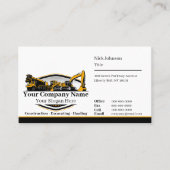 Berufliches Unternehmen für den Bau von Schweranla Visitenkarte (Vorderseite)