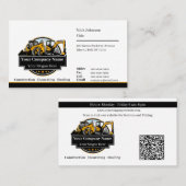 Berufliches Unternehmen für den Bau von Schweranla Visitenkarte (Vorne/Hinten)