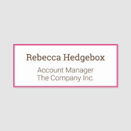 Berufliches Unternehmen für kundenspezifische Mita Namensschild