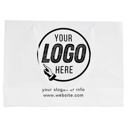 Berufliches Unternehmen Große Geschenktüte (Rückseite)