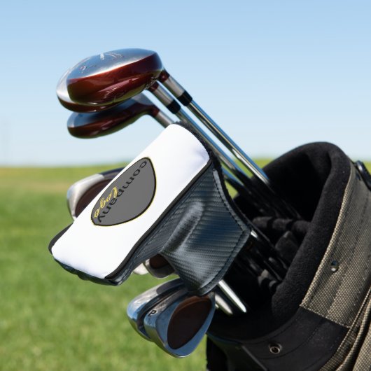 BERUFLICHES UNTERNEHMEN LOGO CIRCLE WHITE GOLF HEADCOVER (In Situ)