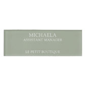 Berufliches Unternehmen mit einfachem Standort Namenschild (Vorderseite)