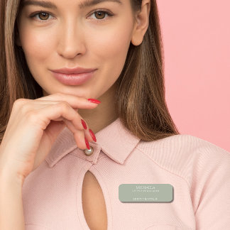 Berufliches Unternehmen mit einfachem Standort Namensschild