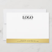 Berufliches Unternehmen mit Logos für Unternehmen Mitteilungskarte (Vorderseite)