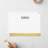 Berufliches Unternehmen mit Logos für Unternehmen Mitteilungskarte (Vorderseite/Rückseite Beispiel)